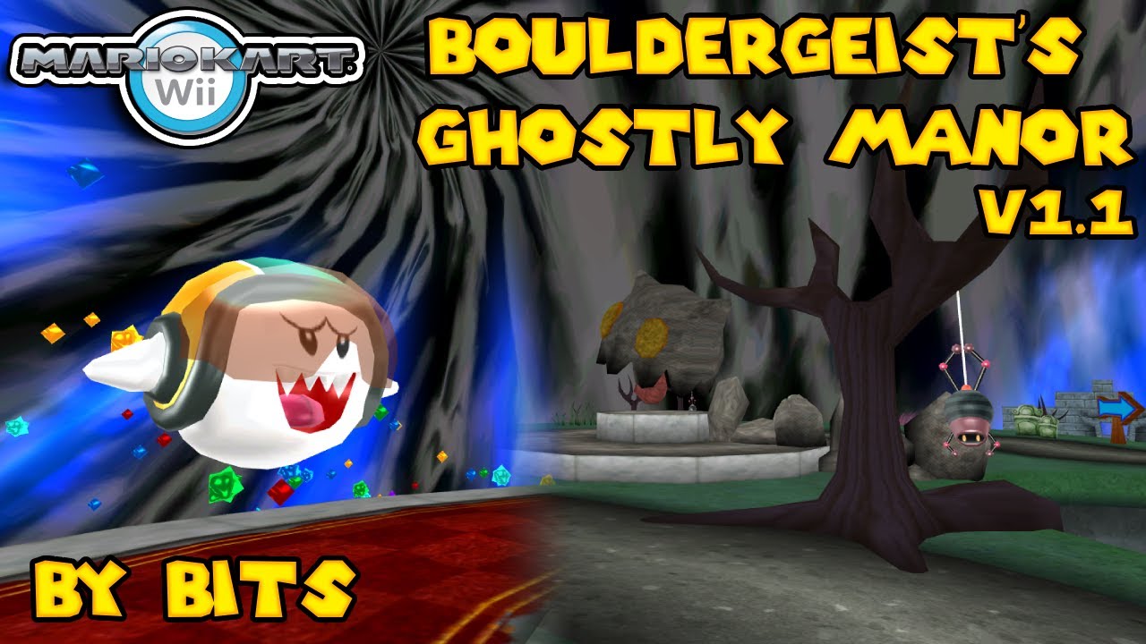Bouldergeist's Ghostly Manor (v1.1) - Mario Kart Wii Custom Track (By Bits)