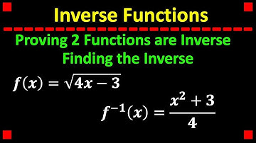 Introduction to Inverse Functions - Part 1