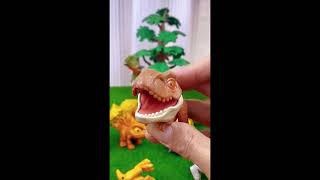 Finger Biting Dinosaur so cute  #pong1977 #dinosaurshort #dinosaurshorts #toydinosaur #toys