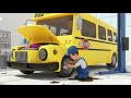Wheels on the Bus || A new engine for the bus || 129 Seconds || Crocomix Kids TV