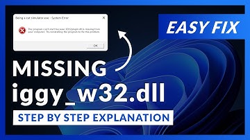 iggy_w32.dll Error Windows 11 | 2 Ways To FIX | 2021