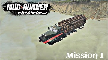 🔥🚚MudRunner Android Gameplay High Graphics Mission 1