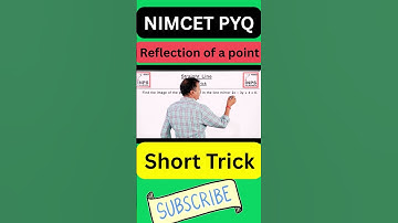 Short Trick to Find Reflection of a Point | NIMCET PYQ | Nitin Agrawal Sir | INPS Classes