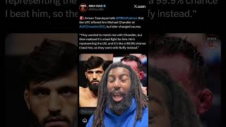 Did the #UFC protect #michaelchandler from #armantsarukyan ? #reaction