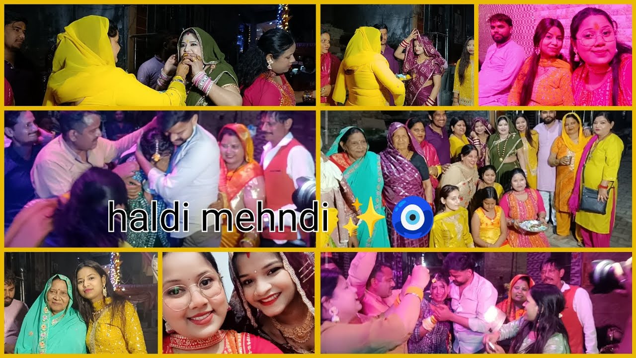 Shweta didi ki haldi mehndi or bhat ka function 💞🧿✨........