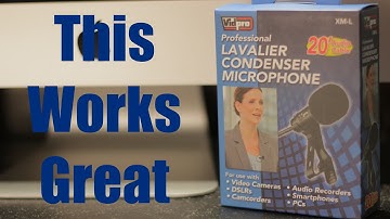 LAVALIER MICROPHONE WORKS & SOUNDS GREAT!