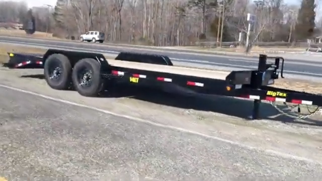 Big Tex Equipment Trailer 83x20 14K Mega Ramps 14ET YouTube