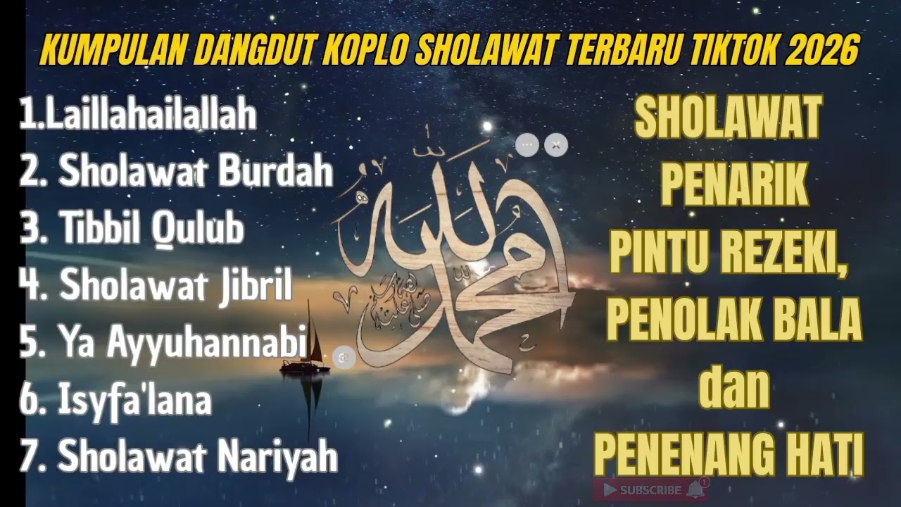 KUMPULAN SHOLAWAT DANGDUT KOPLO VIRAL TIKTOK 2026 | SHOLAWAT PEMBUKA PINTU REZEKI PENOLAK BALA 