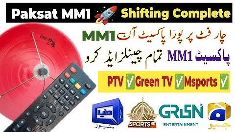 Paksat MM1 @ 38.2E Full ON 4 Feet Dish