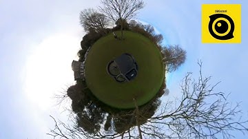 dji Avata fpv drone with Insta360 One RS action camera mounted. 360 degrees video tests