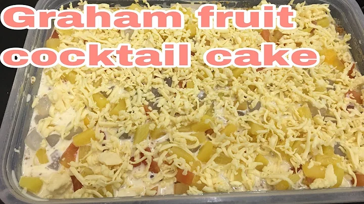 CHEESY GRAHAM FRUIT COCKTAIL CAKE (Easy to make Pinoy taste )