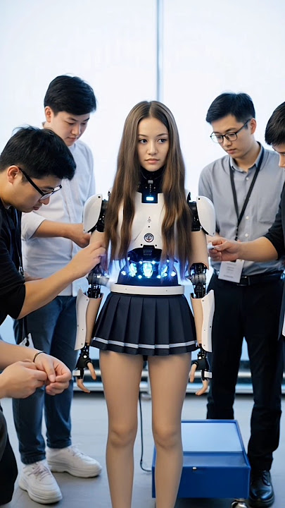 Robotic girl testing by experts..#shorts #robot