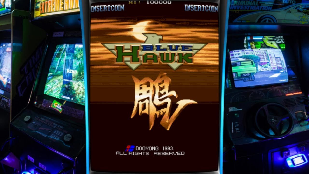 Blue Hawk Arcade Dooyong 1993 Youtube