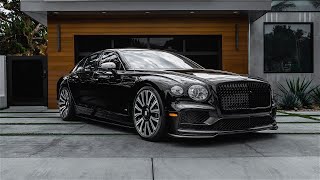 Sexy Bentley Flying Spur w/ a Baseball Glove Interior Color, Lowered On 22" Forged Wheels Heavy Spec