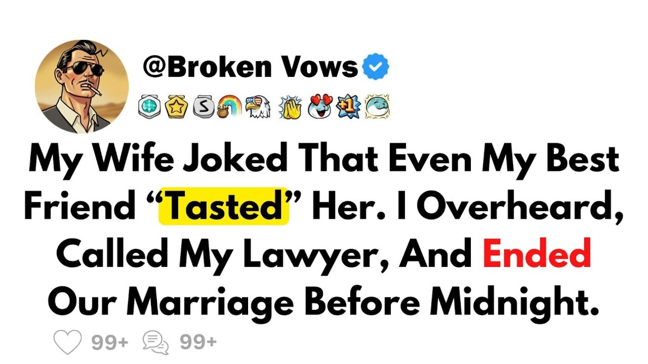 My Wife Joked That Even My Best Friend “Tasted” Her