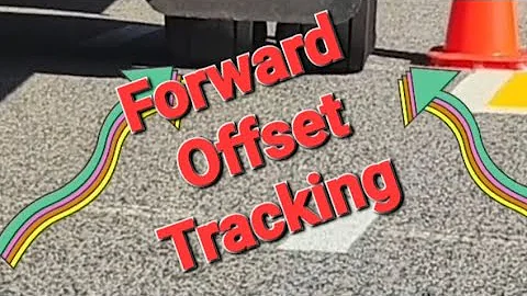 New MA CDL Skills Course Manuever - Forward Offset Tracking - Class B School Bus