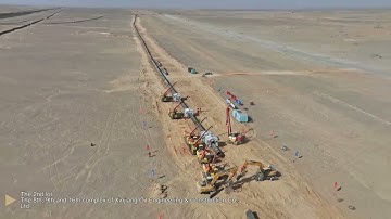 Xionggu pipeline automatic welding machine in the 4th west to east gas pipeline project. The 2nd lot