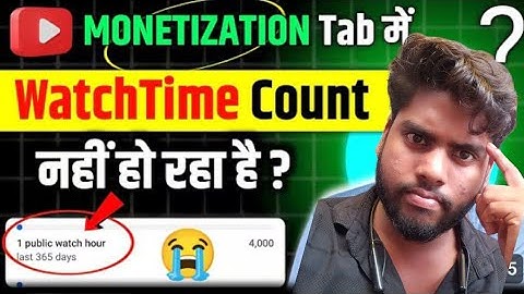 YouTube Public Watch Hours Not Updating | Watch Time Count Nahi Ho Raha Hai | YouTube Monetization