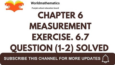 PSEB 5th maths exercise 6.7/chapter 6 Measurement / questions(1-2)