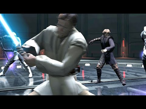 Obi Wan & Anakin vs Imperial Troopers - Star Wars Force Unleashed 2 NPC Wars