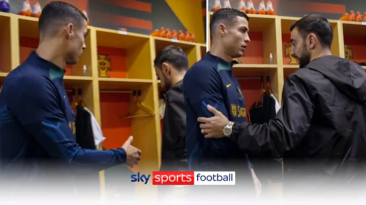 Bruno Fernandes' frosty meeting with Cristiano Ron...