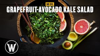 Easy (No Oil!) Grapefruit-Avocado Kale Salad | The Wicked Kitchen