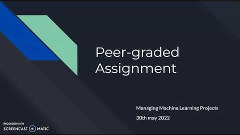 Peer-graded Assignment Mod. 2: Managing Machine Learning Projects