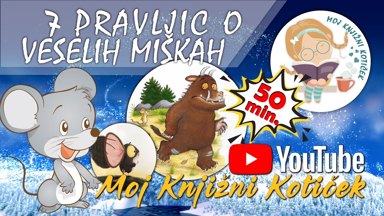 🐭 7 PRAVLJIC O VESELIH MIŠKAH - skupek pravljic za lahko noč