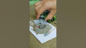The Step-by-Step Process of Roof Concrete Pouring #vfuho #diy #miniature #house