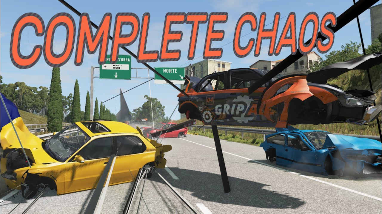 COMPLETE CHAOS with BROKEN PHYSICS - BeamNG.drive