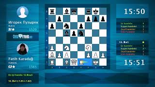 Chess Game Analysis Fatih Karadağ - Игорек Пузырек 0-1 By Chessfriendscom