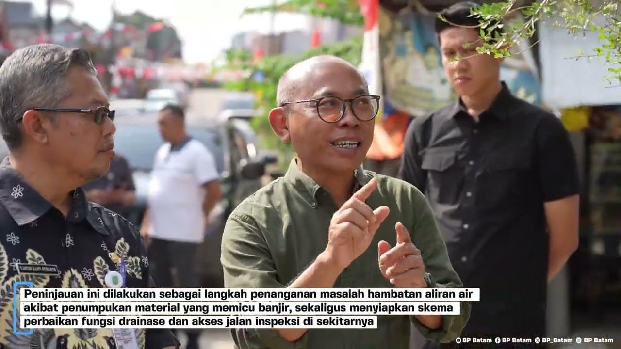 Tanggulangi Risiko Banjir, Wakil Kepala BP Batam Tinjau Langsung Kondisi Drainase Daerah Belian