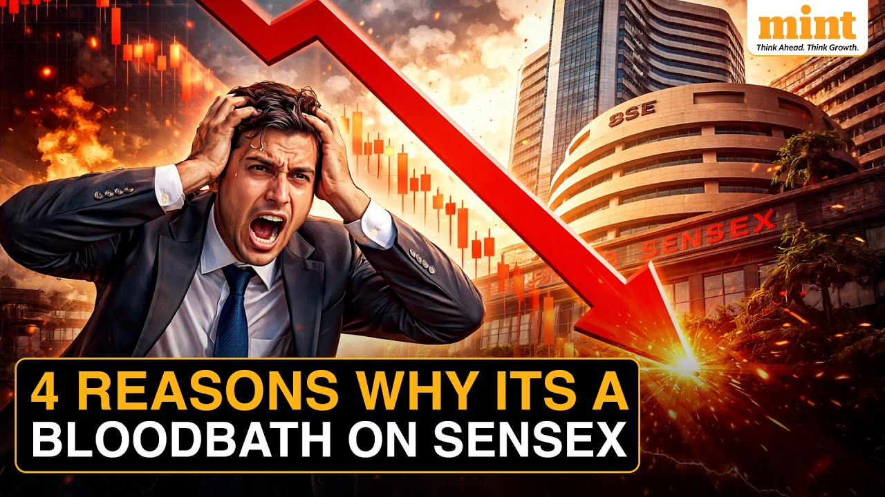 «Кровавый понедельник»: почему индекс Sensex сегодня утром рухнул на 2400 пунктов! Продолжится ли...