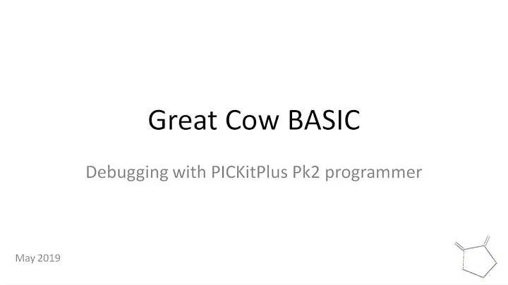 Debugging with PICKitPlus with a PICkit 2 programmer