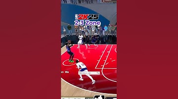 NBA 2K25 How to Beat 2-3 Zone #nba2k25 #2k25