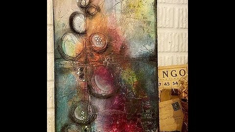 Mixed media abstract "Grateful" sunday inspiration 4 22 18