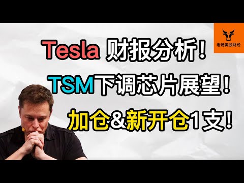 Tesla财报分析! TSM下调芯片展望! 这周加仓&新开仓1支! 特斯拉还有救吗?【美股分析】