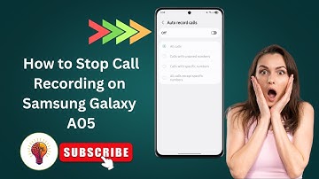 How to Stop Call Recording on Samsung Galaxy A05 | Disable Auto Call Recording in 2024 Easily!