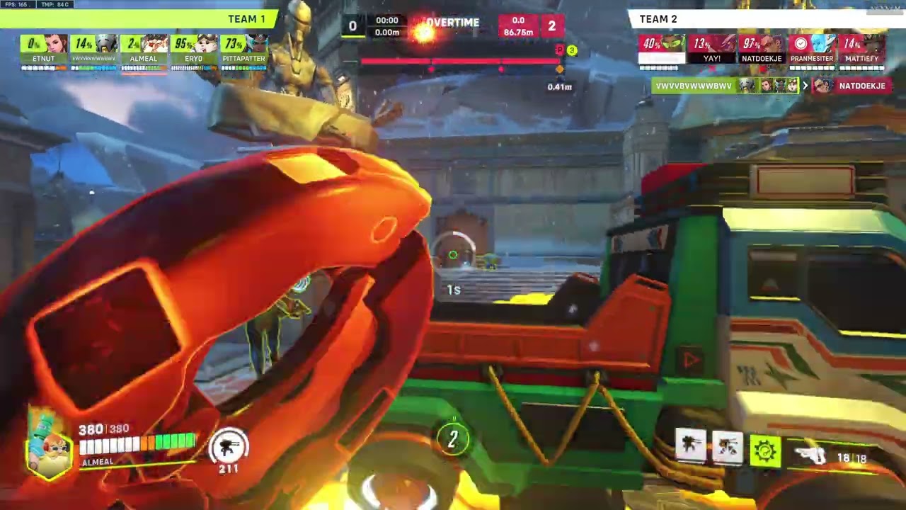 (Replay POV)  - Top 500 Torbjorn and Symmetra  OTP's on Shambali Monastery - Gameplay