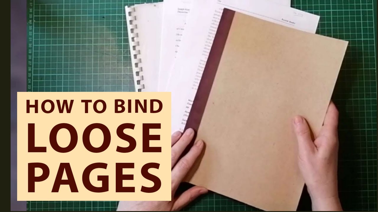 DIY Book Binding - How To Bind Your Own Books and Loose Leaf Pages At Home  - HubPages