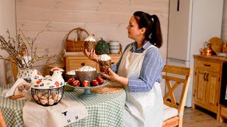 Preparing for Easter: traditional Easter cakes and egg decorating. I set up a mini greenhouse screenshot 3