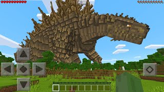 I Found ODO ISLAND MONSTER in Minecraft Pocket Edition... (Godzilla Minus One Addon)