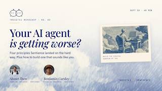 Building A Personal Agent That Actually Works and Sounds Like You - w Founding Engineers @Sentience