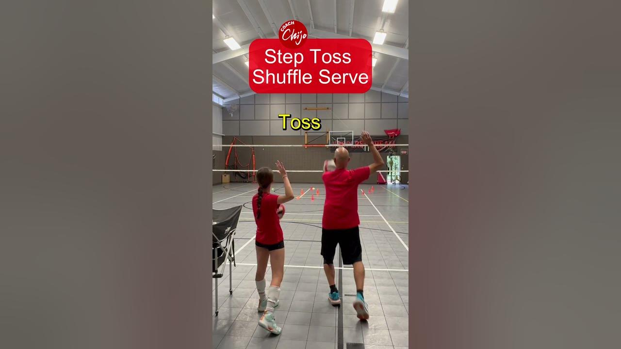 Step Toss Shuffle Serve - YouTube