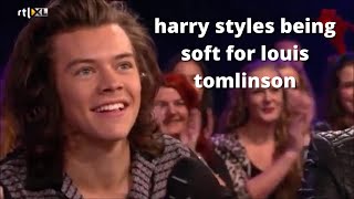harry styles being soft for louis tomlinson for 5 minutes gay