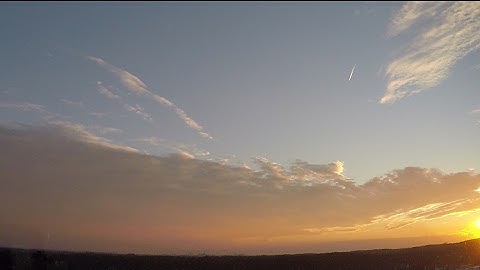 Plane Jet Contrails Timelapse