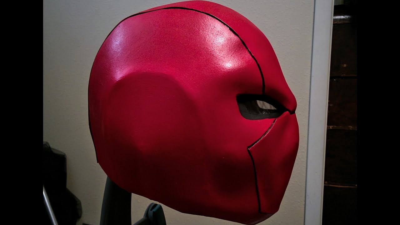 Red Hood cosplay mask DIY how to video YouTube