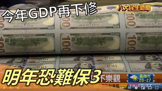 今年GDP再下修 明年恐難保3 |【民生八方事】| 2022113002 @gtvnews27