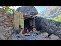 Making Breakfast in Mountain Hut: Bakhtiari Nomads of IRAN 2023