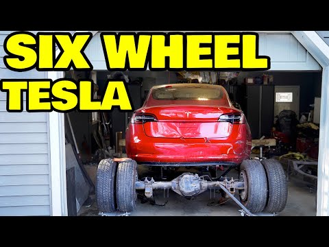 Building The World's First Six Wheeled Tesla